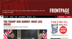 Desktop Screenshot of frontpagemag.com